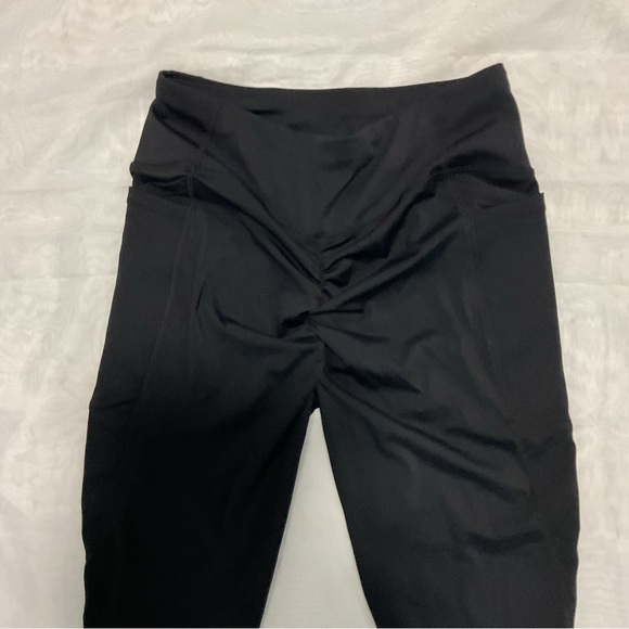 SOLD!!! NWOT Ruched Scrunch Butt Shaping Uplifting Yoga Pants Waisted Sz L - Picture 4 of 12